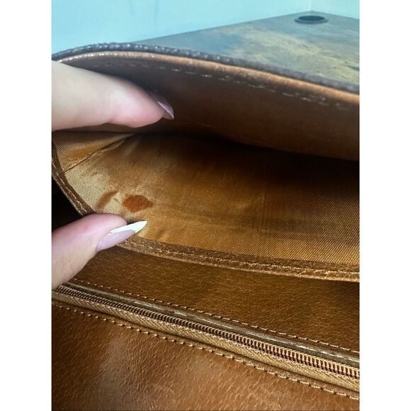 Louis‎ Vuitton Vintage Bag Pochette Dame Clutch Brown Monogram - Picture 4 of 16